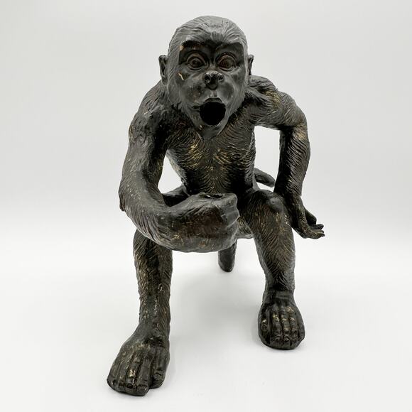 TIC Collection Resin Monkey Figurine Sculpture Bookshelf Accent - Picture 9 of 13